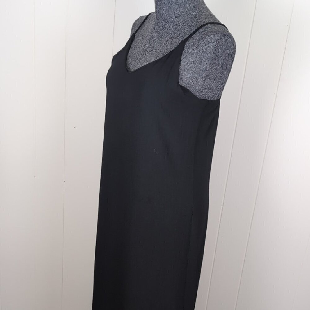 Avery Rayne Black Sleeveless V-Neck Knee-Length Dress large - Picture 5 of 9